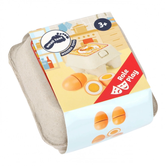 Oua din lemn cu benzi Velcro