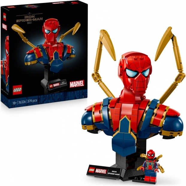 Bustă Colecționar Iron Spider-Man LEGO Super Heroes