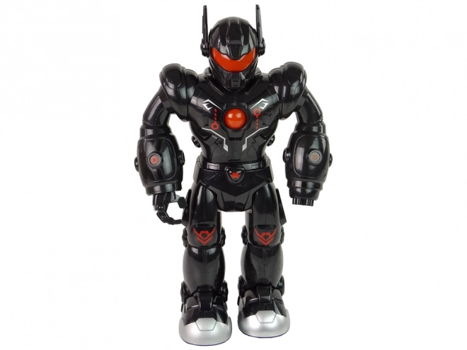 Robot interactiv cu lumini și sunete - negru