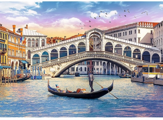 Puzzle Trefl 500 piese - Podul Rialto, Veneția