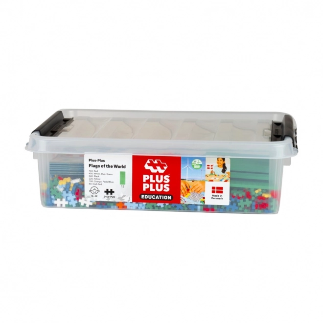Set de construcție Plus-Plus cu steaguri