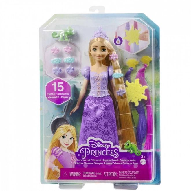 Păpușa Disney Prințesa Rapunzel cu păr de basm