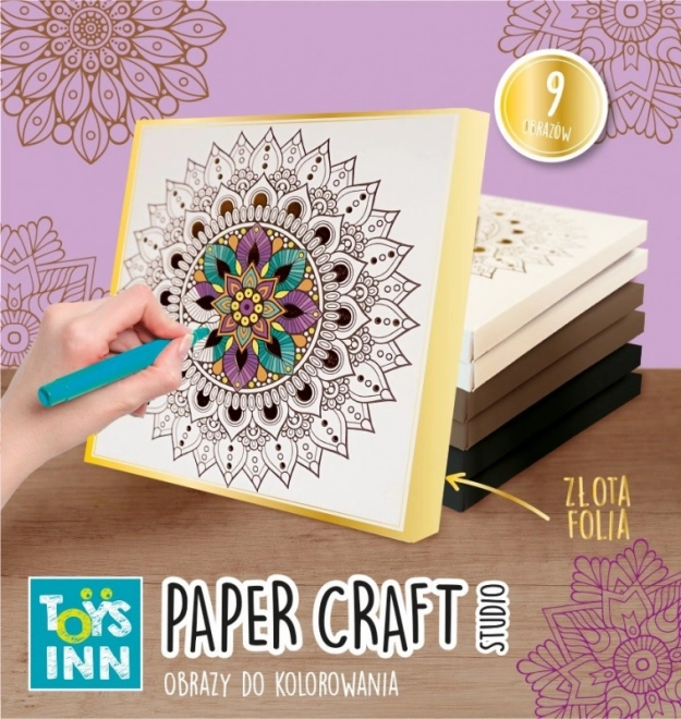 Set pictură mandala 9 piese