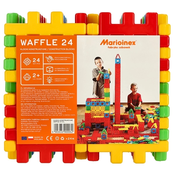 Set construcție Waffle din 24 piese