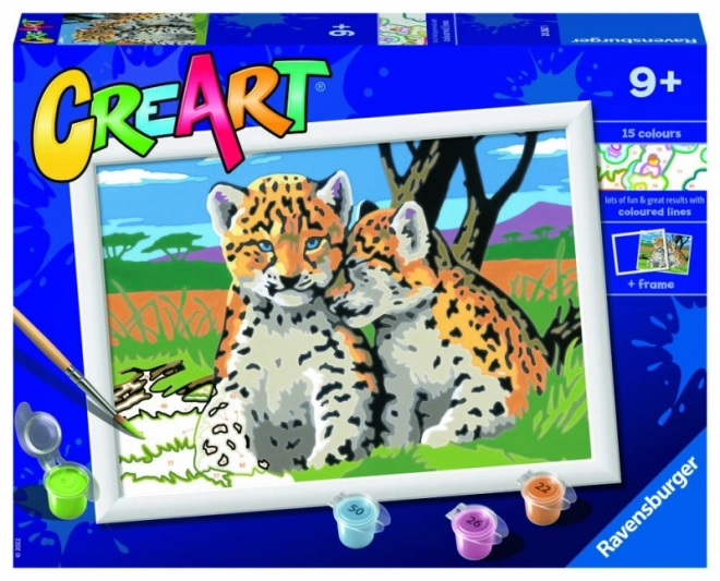 Kit pictură pe numere priCreArt - Jaguar de la Ravensburger