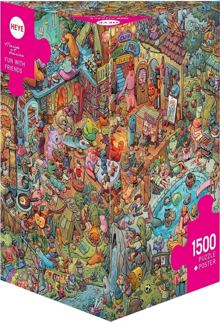 HEYE Puzzle Distracție cu prietenii 1500 piese