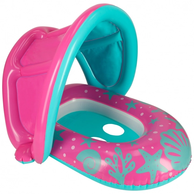 BESTWAY 34091 Barcă gonflabilă pentru copii cu scaun și copertină roz 1-2 ani 18 kg