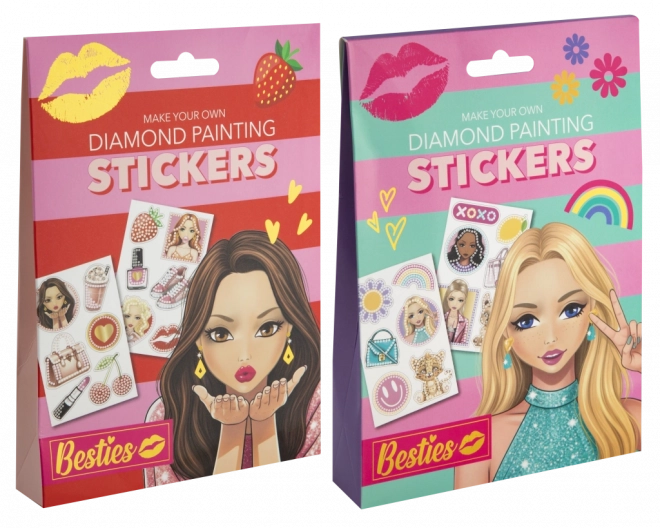Pictură cu diamante Besties - autocolante