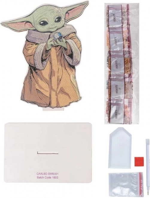 Pictură cu diamante XL Star Wars: Grogu