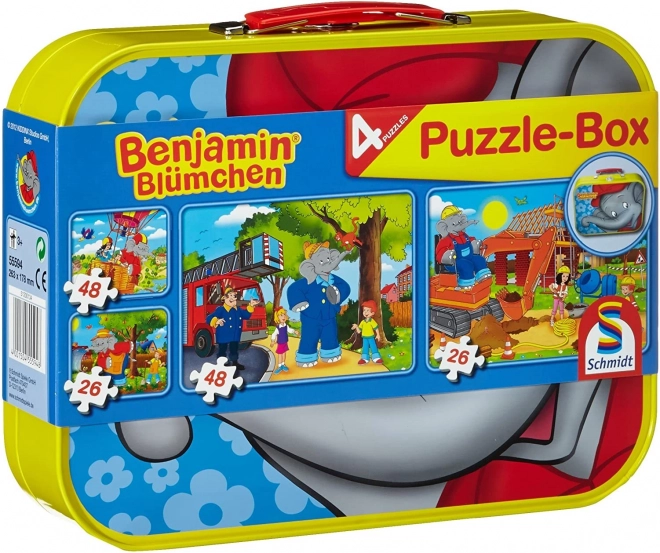 Puzzle 4-in-1 Benjamin Elefănțelul SCHMIDT