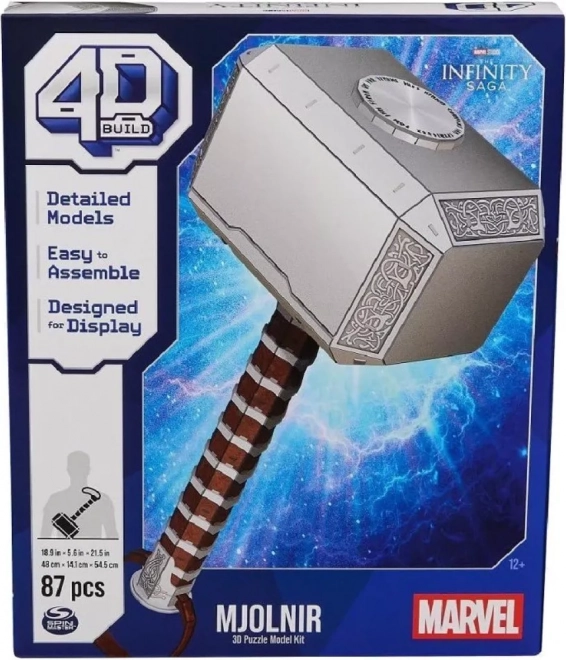 Puzzle 4D Thor Mjolnir Marvel