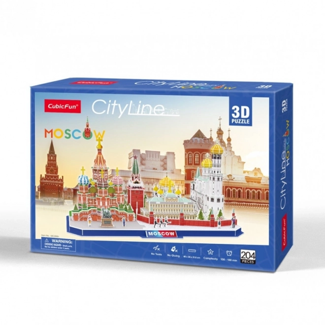 Puzzel 3D City Line Moscova