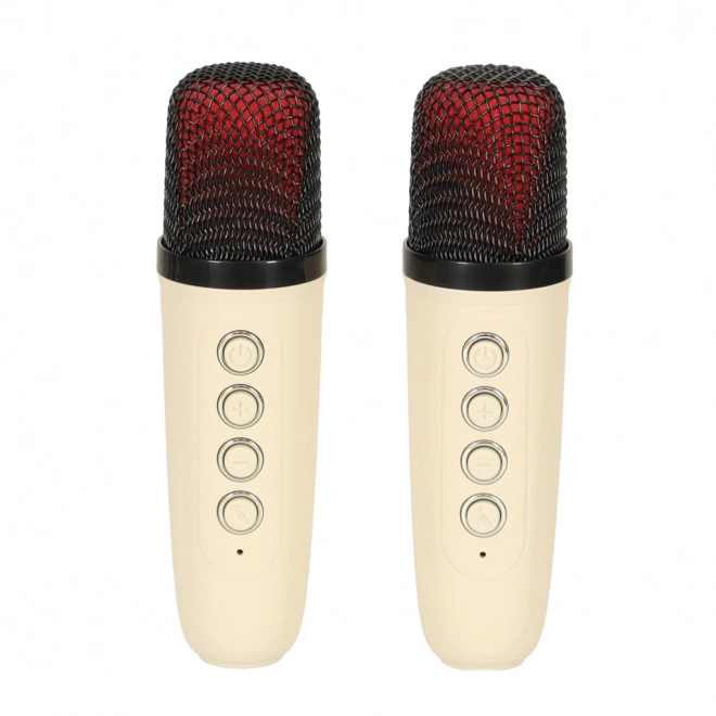 Sistem karaoke cu boxă Bluetooth crem
