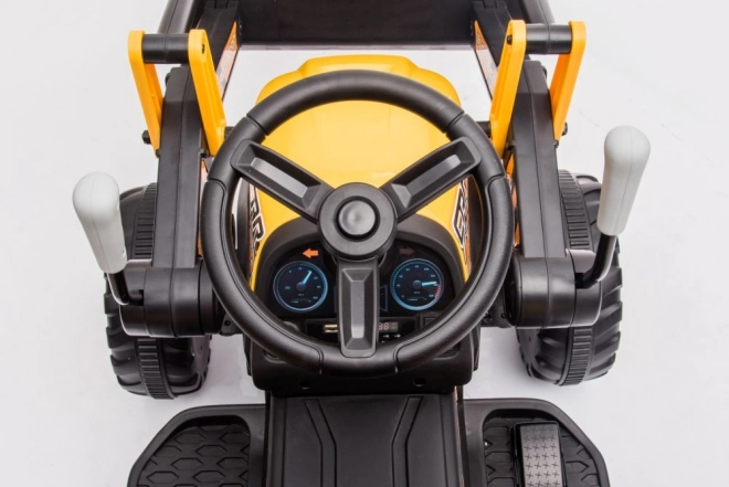 Tractor electric cu lingură galben