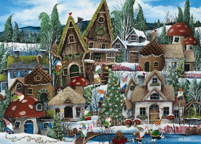 Puzzle spiriduș de Crăciun 1000 piese