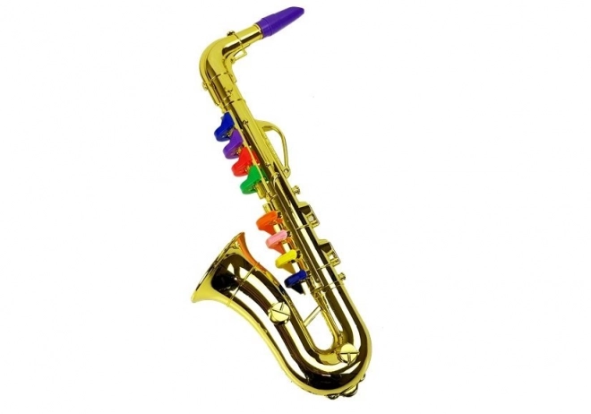 Saxofon de jucărie auriu