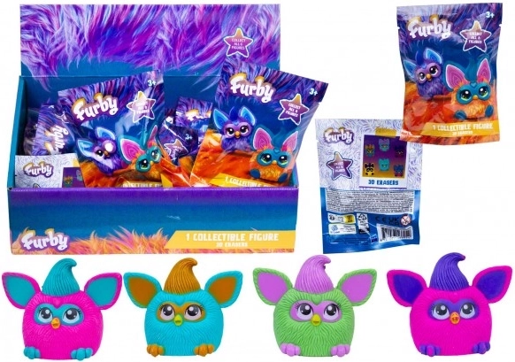 Figurină colectibilă Furby 3D gumă mix de tipuri
