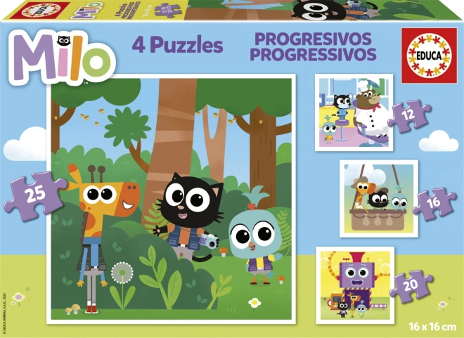 Educa puzzle milo 4 în 1