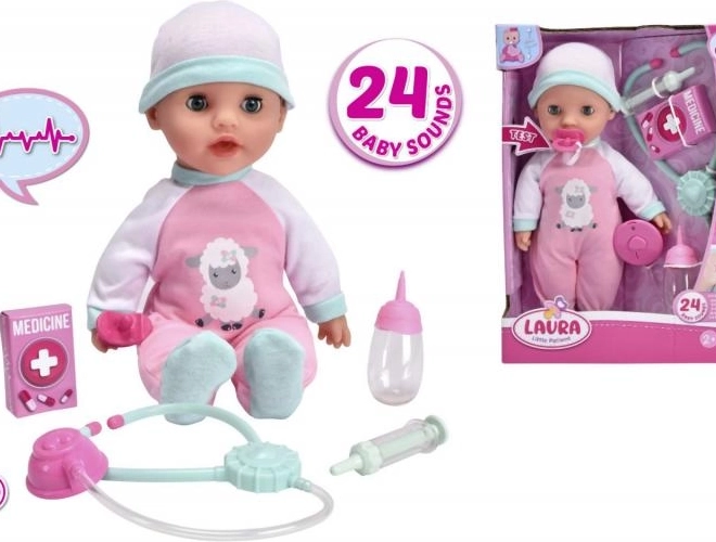Păpușa Laura Mic pacient 30 cm