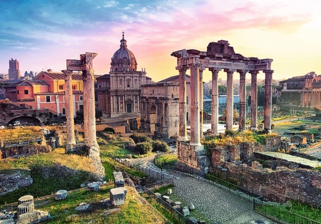 Scenă iconică a Forumului Roman
