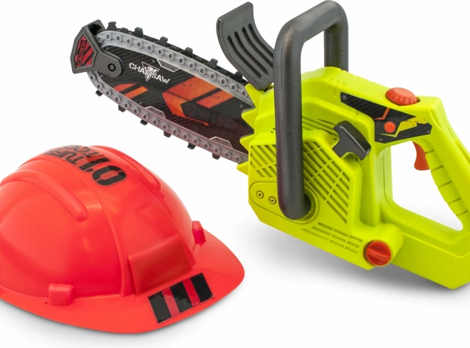 Tuff Tools ferăstrău cu lanț pentru copii cu cască, 36 cm