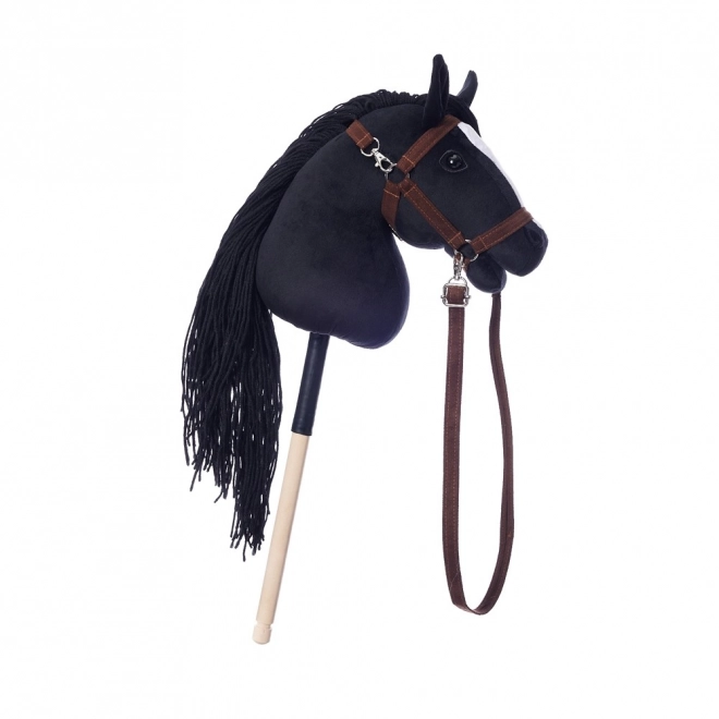 Cal pe băț Hobby Horse negru