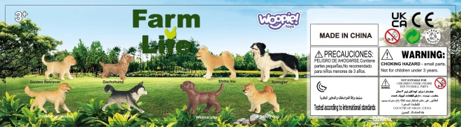 Set figurine câini Woopie 16 piese