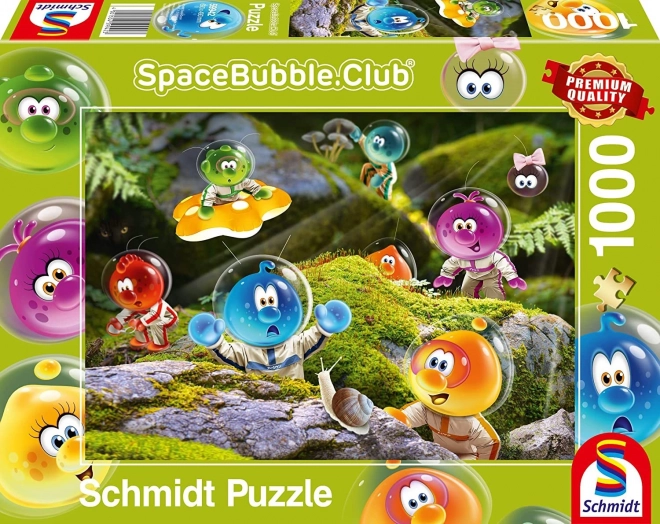 Puzzle Schmidt Spacebubble Club: aterizare în pădurea de mușchi 1000 piese