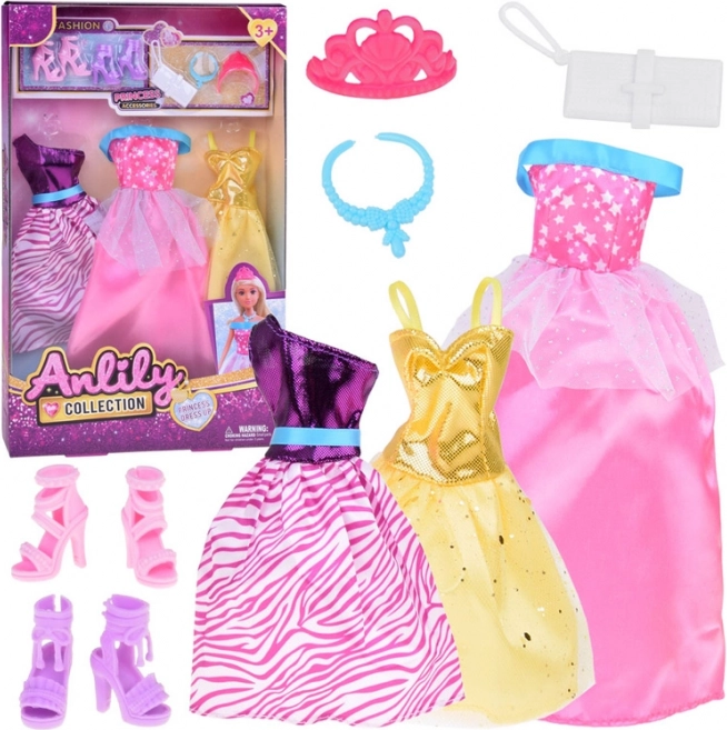 Set modern de haine pentru păpuși Rochii și accesorii