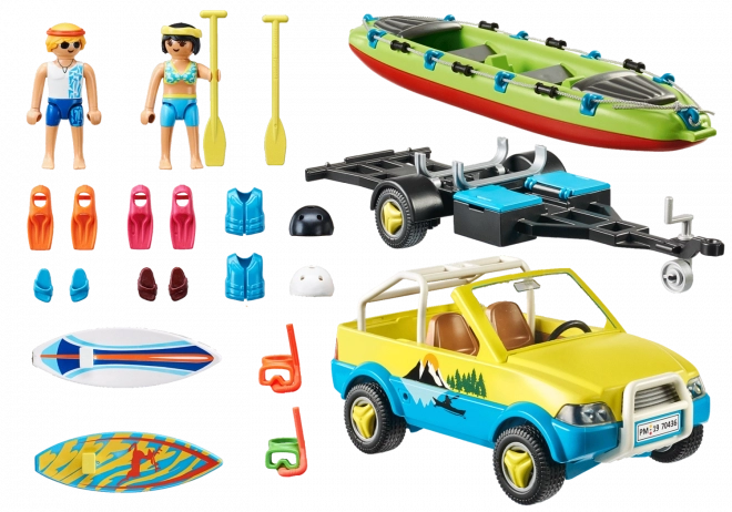 Mașină de plajă cu remorcă Playmobil