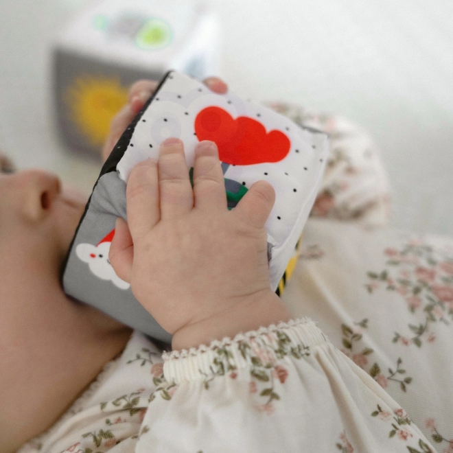 Tooky Toy cutie educațională xxl montessori 6 în 1 senzorială pentru bebeluși 3-4 luni