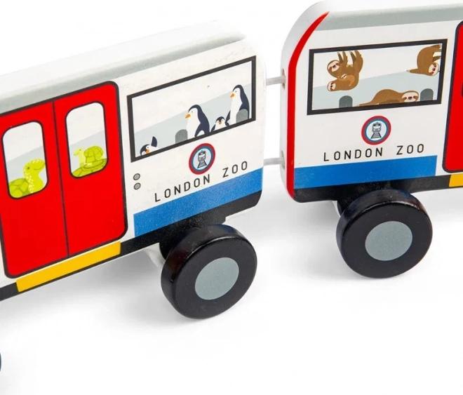 Bigjigs Jucării Jucărie de tras Metroul Londonez