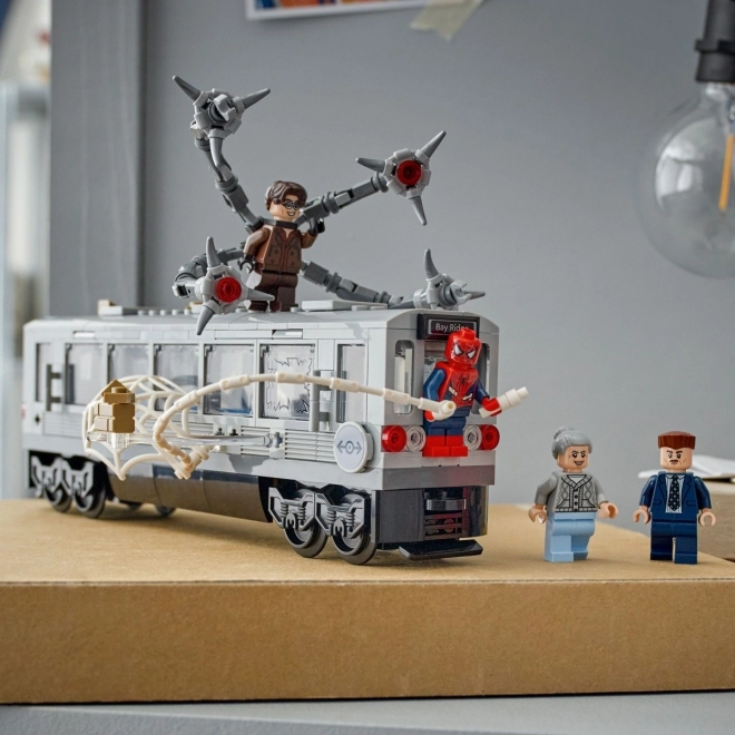 Spider-Man vs Doc Ock - scenă în metrou LEGO Super Heroes