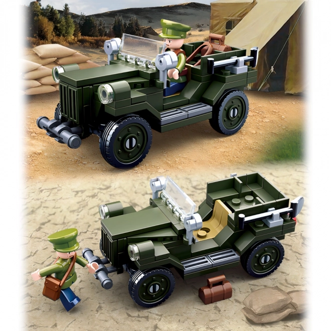 Sluban WWII vehicul teren sovietic GAZ 67