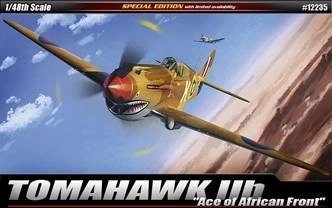 Model de avion P-40C Tomahawk IIB la scară 1:48