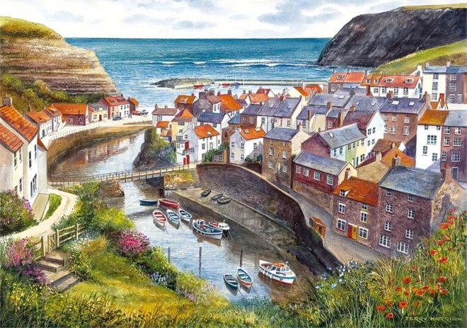 Puzzle Staithes Marea Britanie 1000 piese