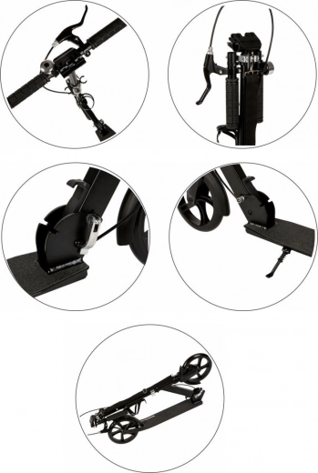 Sistem de frânare dublu și cadru pliabil