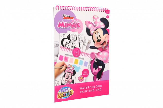 Carte de colorat acuarelă Disney Minnie