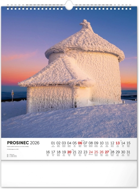 Calendar de perete Krkonoše 2026