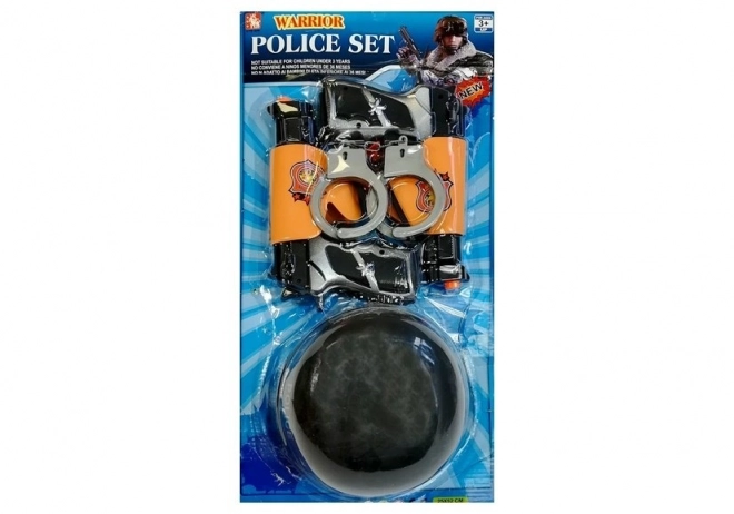 Set pentru ofițeri de poliție cu arme și cătușe