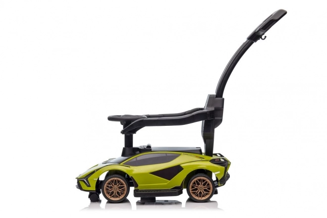 Mașinuță cu pusher Lamborghini alb – Verde