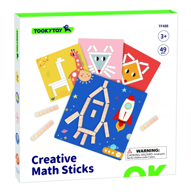 Joc de puzzle logic cu blocuri magnetice Tooky Toy