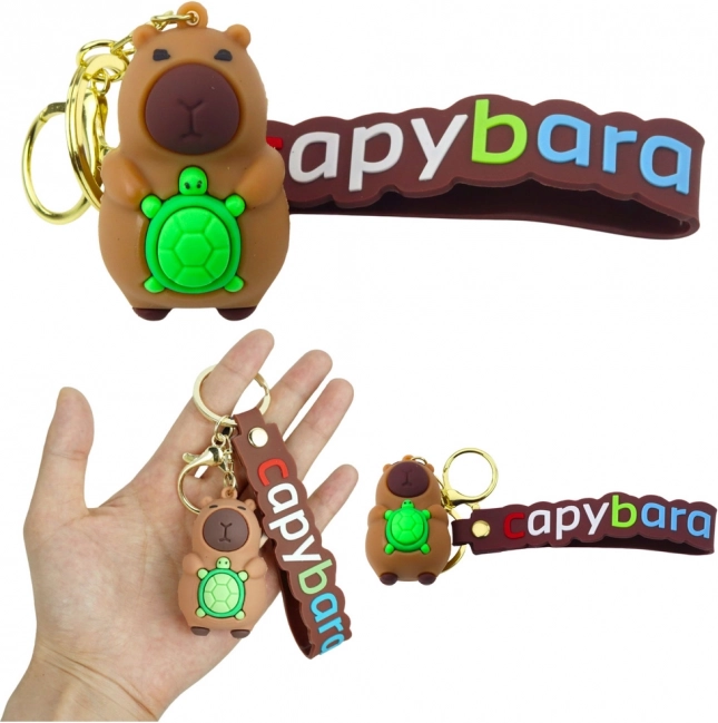 Pandantiv Capybara cu ţestoasă