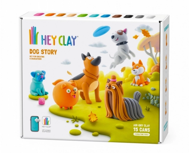Hey Clay: Povestea câinilor - set de plastilină
