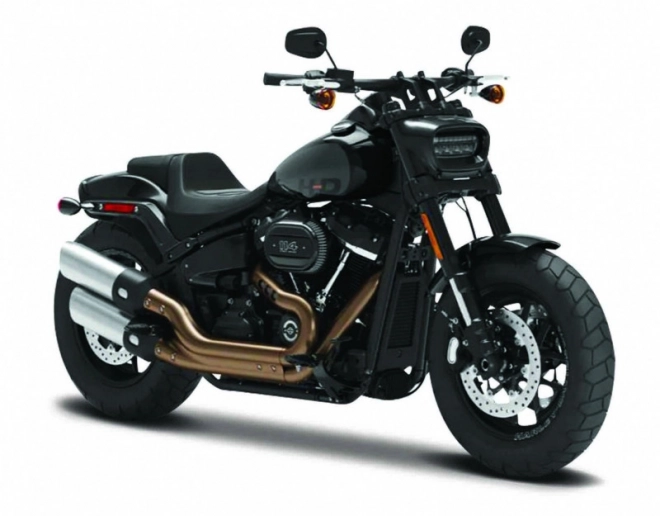 Model metalic HD 2022 Fat Bob 114 1/18 negru