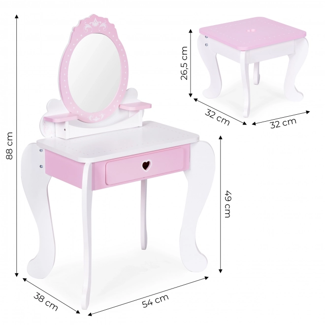 Măsuță de toaletă mare pentru copii EcoToys