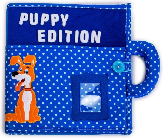 Cărticică interactivă pentru copii Quiet Book, Dog