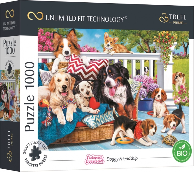 Puzzle cuteness overload: prietenie canină 1000 piese