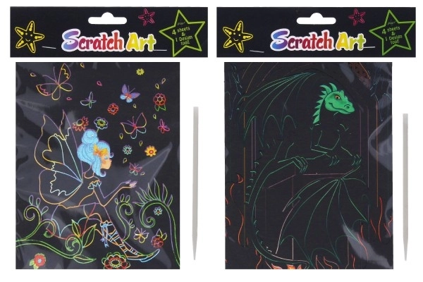 Imagini de răzuit - set creativ pentru copii