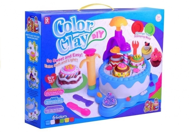 Set de plastilină de zi de naștere 6 culori cu accesorii